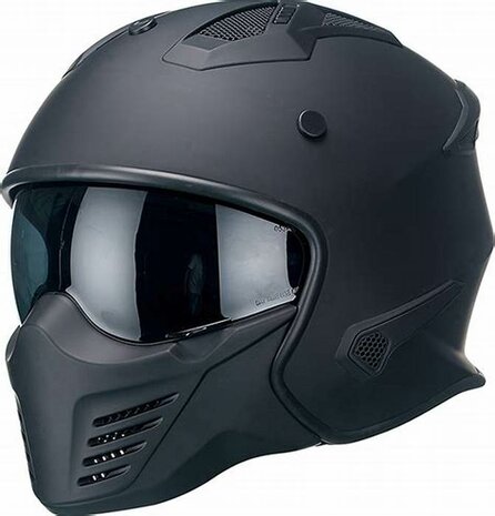 HELM VITO JET BRUZANO MAT ZWART