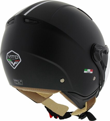 HELM VITO JET MODA MAT BLACK