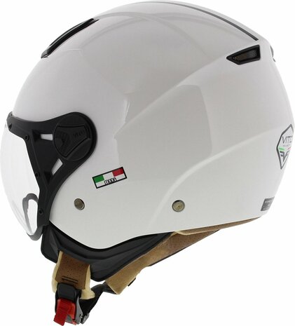 HELM VITO JET MODA SHINY WHITE