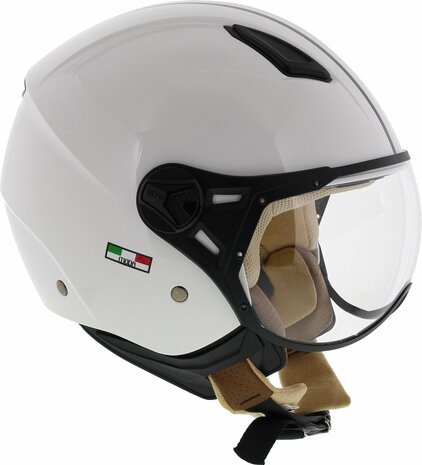 HELM VITO JET MODA SHINY WHITE