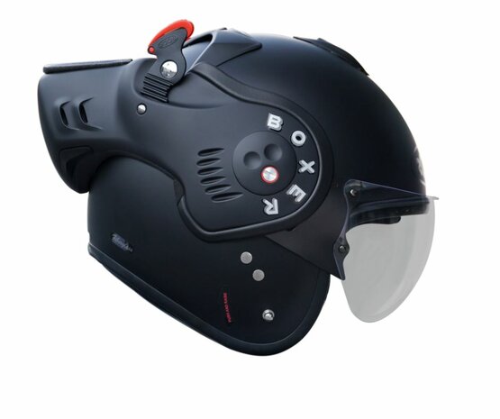 Helm Roof Boxer V8S Mat Zwart 