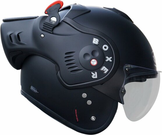 Helm Roof Boxer V8S Mat Zwart 