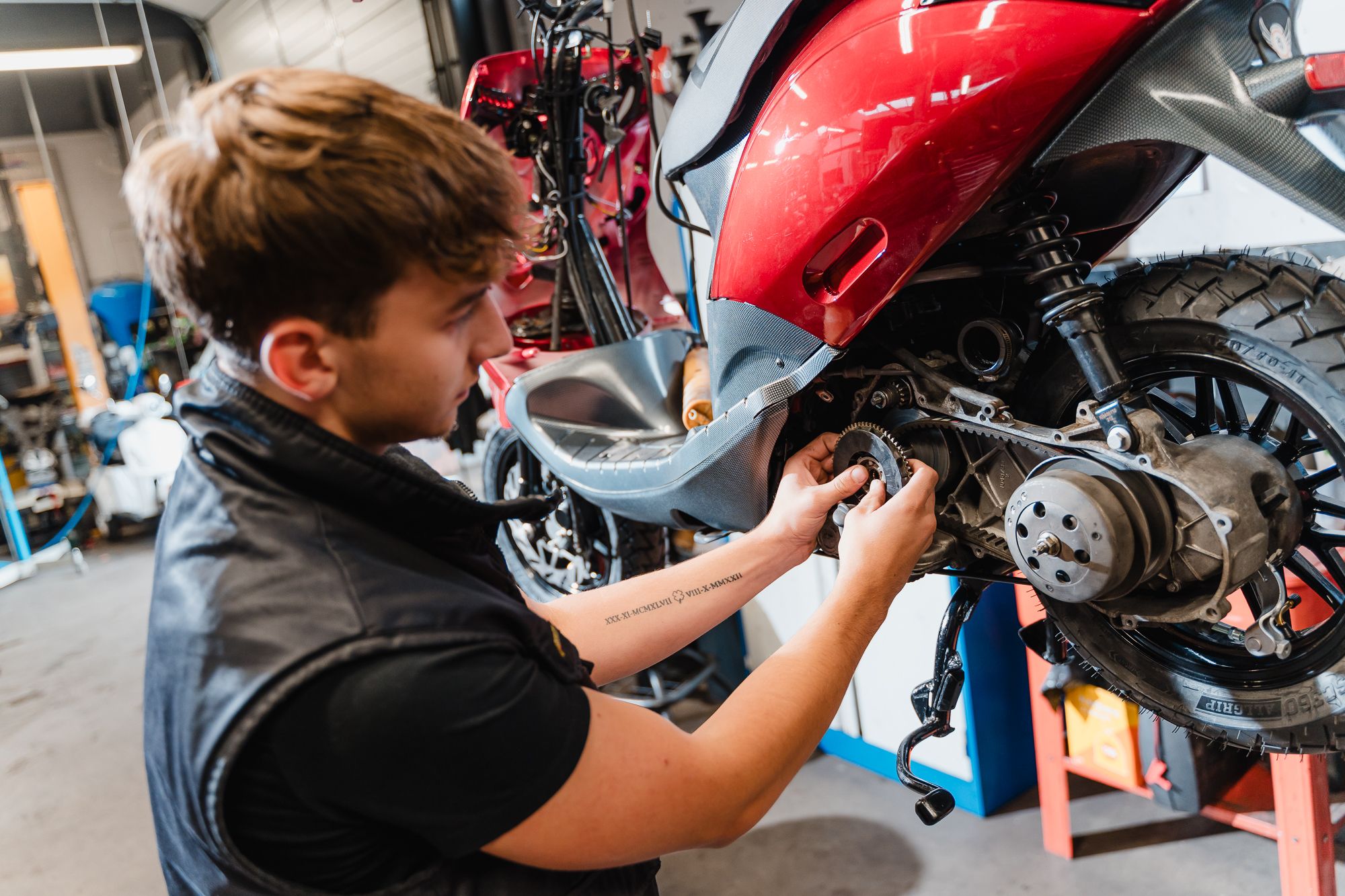 Service beurt (onderhoudsbeurt) 2-TAKT