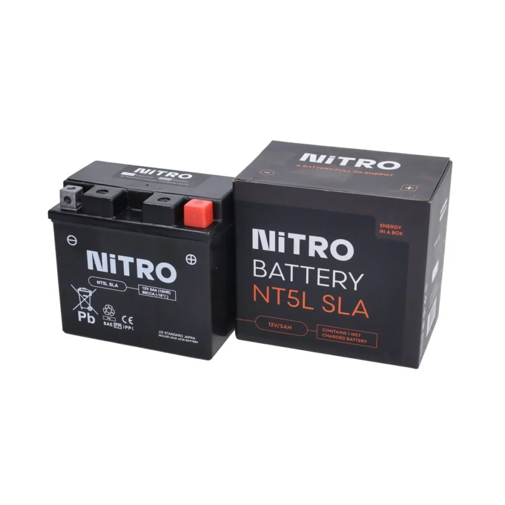 Accu nitro ntc5l-bs/ytc5l-bs sla/gel o.a. Peugeot/Kymco