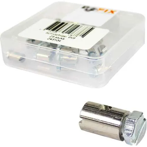 Nippel schroef gaskabel 6x9mm 25pcs