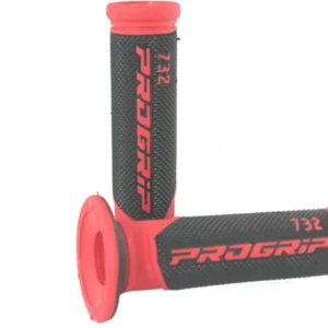 Handvatset scooter zwart/rood progrip 732
