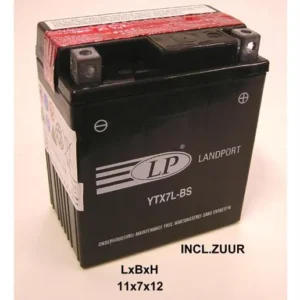 Accu Landport YTX7L-BS AGM (12V/6A)