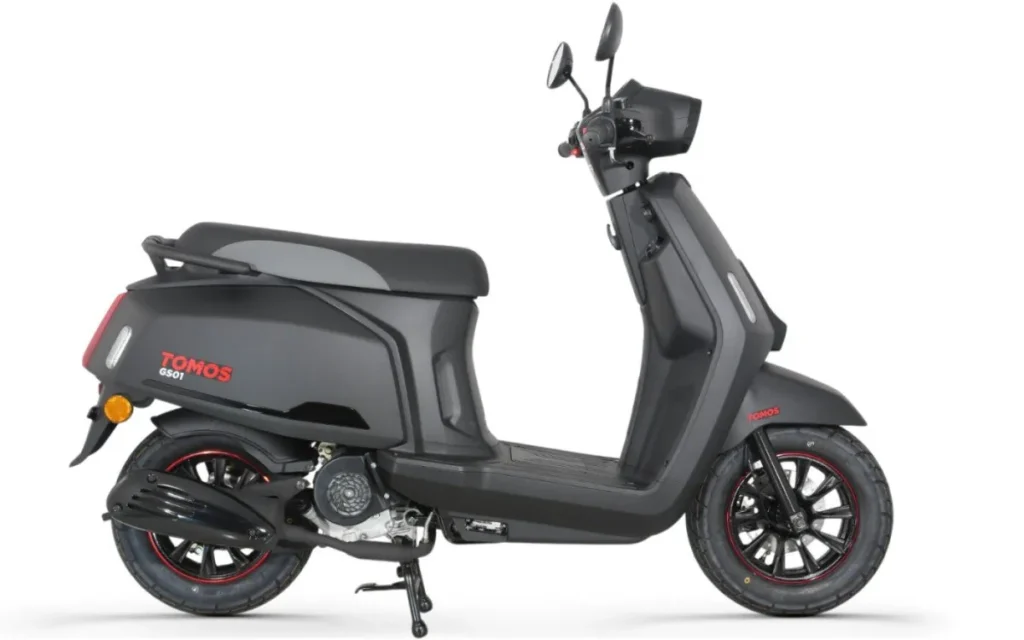 Tomos SG01 E5+ 1-cilinder, 4-takt, luchtgekoeld, injectie Matt Black 2025