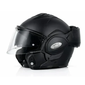 Helm vito systeemhelm reverse mat zwart - l