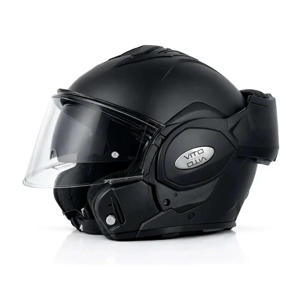 Helm vito systeemhelm reverse mat zwart - l