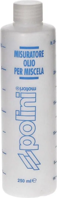 Maatbeker polini 2t mengolie 250ml 121.500