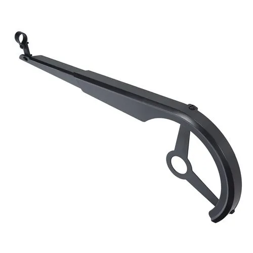 Kettingrand + steun compleet V8 - V20 zwart fatbike