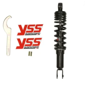 Schokbreker yss pro-x serie verstelbaar 310mm zwart kymco, minarelli, peugeot, sco