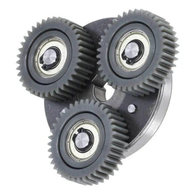 Tandwielset + plaat dikte tandwiel 12mm, 38x11mm 37T plaat dia.7cm 250W motor