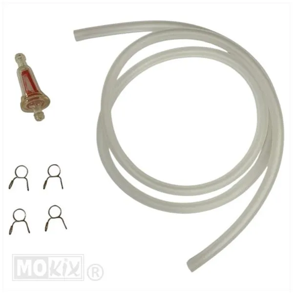 Benzineslang/filter kit 5x8 nbr 100cm transparant