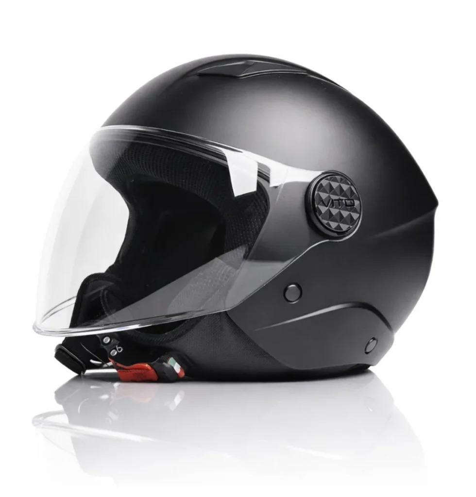 Helm Vito jet uno mat zwart xs (netto prijs)