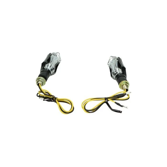 Knipperlichtset DMP led mini 12 leds matrix (verloop) bromfiets/motor zwart beta rr50