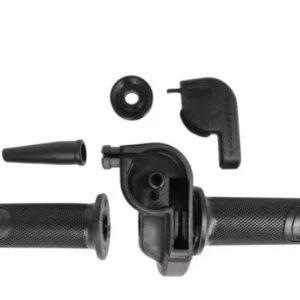 Gashendel domino speed haaks set zwart bromfiets, scooter