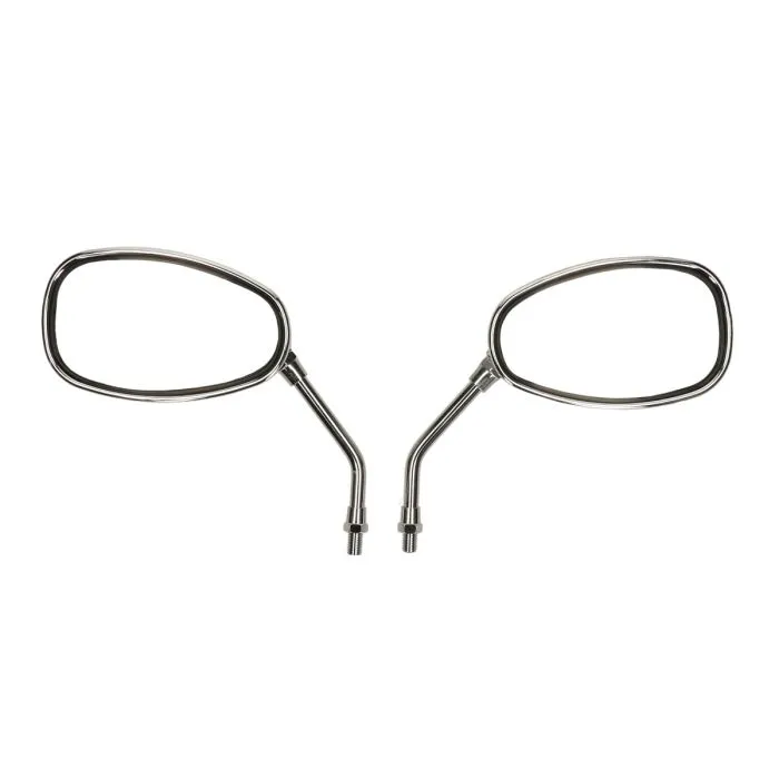 Spiegelset ovaal e-keur 10mm chroom agm Retro, china retro/torino, grande retro