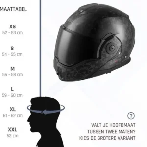 Stradale Forged Carbon Motorhelm Systeemhelm met Zonnevizier 180º Verstelbare Integraalhelm MAAT L