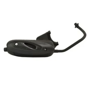 Uitlaat origineel model piaggio euro-2 zwart centro 4t, fly 4t, liberty 4t,