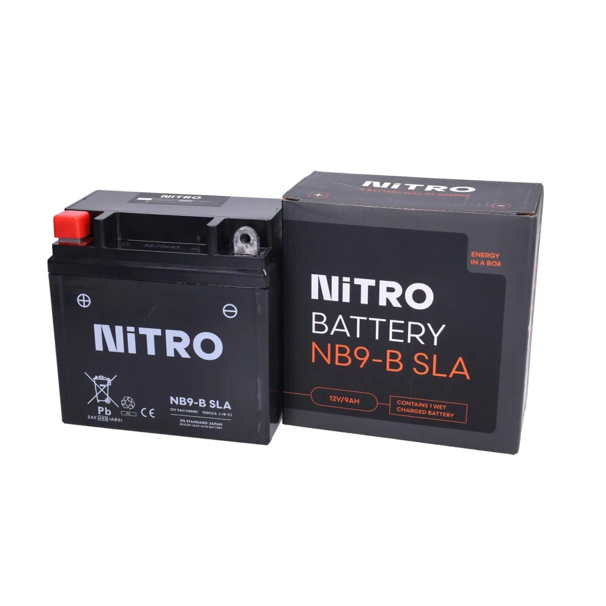 Accu nitro nb9-b/yb9-b sla/gel skipper, et4, fly 4t, liberty 4t, lx 4t, runner