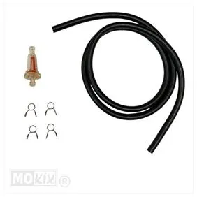 Benzineslang/filter kit 5x8 nbr 100cm zwart