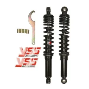 Schokbrekerset yss pro-X 350mm zwart camino, citta, puch maxi, tomos